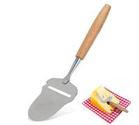 Cheese Slicer,Cheese Butter Slicer Scraper Server,Manual Cheese Slicer Grater Peeler Plane with Wooden Handle Stainless Steel Sharp Blade Cheese Plane for Cheeses, Citrus and Hard Vegetables