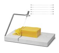 Cheese Slicer Cutter with 5 Cutting Wire Marble Board
