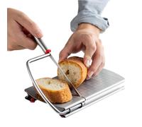Cheese Slicer | Manual Stainless Steel Cheese Clipper That Can Easily Cut Cheese, Sausages, Hams and More Comes With A Delicious Large Plate Rice Tool, Suction Board | Kitchen Ware for Slicing