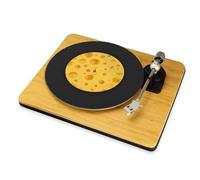 Cheese Slip Mat DJ Turntable Mat Funny Food Vinyl Record Player Slipmat Cheese Lover DJ Gift Kitchen Decor Music Lover Accessory (7")