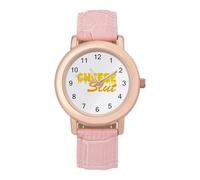 Cheese Slut Fashion Women's Watch Easy Reader Novelty Slim Quartz Casual Dress Wrist Watches