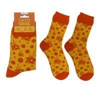 Cheese Socks Mens Funny Novelty Food Patterned Crew Cotton Socks Size 8-12 Gifts for Dad Husband Food Lover Birthday Christmas Stocking Filler