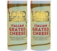 Cheese Sprinkler Bundle Consisting Italian Grated Cheese 80g (2 Pack) - Ideal for Pasta, Soups, & Pizza