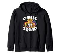 Cheese Squad Different Types Of Cheese On A Platter Zip Hoodie