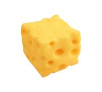 Cheese Squeeze Toy - 610 G Slow Rising Food Stress Cube | Rubber Sensory Fidget Block - Soft Anti Stress Design Improves Focus And Relaxation, Ideal For School Office Home Use