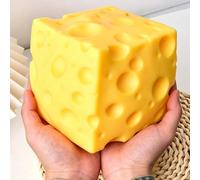 Cheese Squishy, 10CM Giant Squishy Cheese Stress Ball Fidget Toys