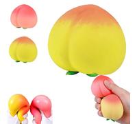 Cheese Squishy, Big Cheese Squishy Stress Ball Realistic Design, Slow-Rebound Shapeable Squeeze Ball Sensory Fidget Toy Relieves Stress for Kids and Adults (Yellow)