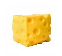 Cheese Squishy, Giant Cheese Squishy Stress Ball Realistic Design, Slow-Rebound Shapeable Squeeze Ball Sensory Fidget Toy Relieves Stress for Kids and Adults (10CM) 01-Yellow