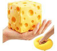 Cheese Squishys Big Squishys Cheese Slow Rising Ultra-Soft Stress Relief Fidget Novelty Squeeze Toys Gift for Adults & kids Sensory Cheeses Stress & Anxiety Relief Fidget Toys Yellow