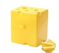 Cheese Storage Container - Airtight Cheese Holder, Refrigerator Odor Eliminator | Large Capacity Food Storage Box, Durables Cheese Keeper with Lid, Slice or Shredded Cheese Organizer for Fridge Use