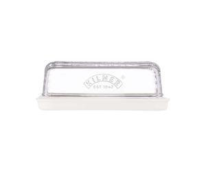 Cheese Storage Tray Glass Lid Removable Seal Cheese Store Holder Tray Kilner