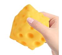 Cheese Stress Ball - Soft Novelty Pinching, Light Structure, Sensory Toys, Anxietyy-Relief Fidget | Cheese Squeeze Toys for Meetings, Commutes, or Relaxation Breaks