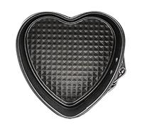 Cheese Tin Pan Heart Cake Shape Non Stick Baking DIY Cake Tray Bread Cake Mould Tube Cake Pan Nonstick (Silver, One Size)