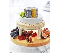 Cheese Tower Celebration Cake with Stands & Fresh Fruits - Perfect Party Centrepiece - Serves 52 portions