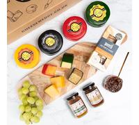 Cheese Truckles, Crackers & Chutneys Deli Gift Box | 4 Luxury Cheeses, 2 Artisan Chutneys & Crackers