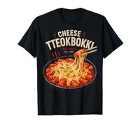 Cheese Tteokbokki Korean Spicy Rice Cake Food Value Graphic T-Shirt