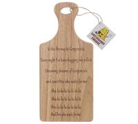 Cheeseboard Karaoke Is This The Way To Gorgonzola - Premium Wooden Cheese Board for Display and Serving - Elegant, Durable Wooden Boards