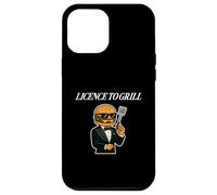 Cheeseburger In Spy Costume Licence To Grill Burger Lover Case for iPhone 12 Pro Max