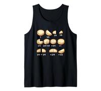 Cheesecake Cake Math Fraction Back to School Teacher Student Tank Top