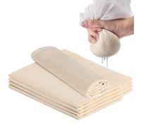Cheesecloth 5PCS Reusable Muslin Cloths for Cooking 100% Unbleached Cheese Cloth Ultra Fine Weave Fabric Filter for Straining Liquids Baking Cheese Making 50X50CM
