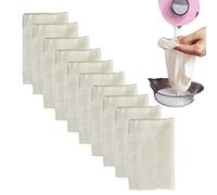 Cheesecloth Bags for Straining,Reusable Cold Brew Coffee Cheese Cloths Strainer,Large Nut Milk Tea Juice Bag,100% Natural Cotton Fine Mesh Filter Bags (X-Small,10 PACK)