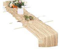 Cheesecloth Table Runner Dusty Pink Cheesecloth Table Runner Rustic Gauze Cheese Cloth Wedding Bridal Shower Birthday Party Decor(Beige,90x180cm)