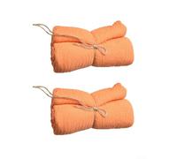 Cheesecloth Table Runners Set of 2 for Weddings, Receptions, and Special Celebrations (Rust Red)