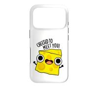 Cheesed To Meet You Funny Cheese Pun Case for iPhone 17 Pro