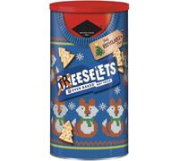 Cheeselets Xmas Caddy 280g | Festive Crunchy Treeselets Cheese-Flavoured Bites in a Decorative Holiday Tub | Perfect for Sharing & Gifting