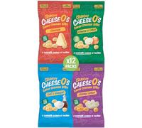 CheeseO's Crunchy Baked Cheddar Bites - Keto Snacks - High-Protein Cheese Snacks - Variety Multipack 12x20g - Low Carb -Gluten Free - Vegetarian