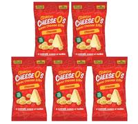 CheeseO's Crunchy Baked Cheddar Cheese Snacks Pack of 5x20g - Cheddar Bites, Keto Snacks, High Protein Snack, Baked Crisps Low Carb Gluten Free Vegetarian Savoury Snack