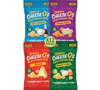 CheeseO's Crunchy Baked Cheese Snacks Multipack 12x20grams - Cheddar Bites, Keto Snacks, High Protein Snack, Low Carb Gluten Free Vegetarian Savoury Snack