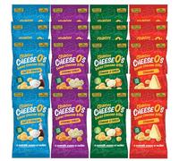 CheeseO's Crunchy Baked Cheese Snacks Multipack 16x20g - Cheddar Bites, Keto Snacks, High Protein Snack, Low Carb Gluten Free Vegetarian Savoury Snack Cheese Crisps