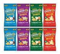 CheeseO's Crunchy Baked Cheese Snacks Multipack 8x20g - Cheddar Bites, Keto Snacks, High Protein Snack, Low Carb Gluten Free Vegetarian Savoury Snack Cheese Crisps