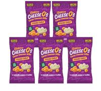 CheeseO's Crunchy Cheese Snacks Pickled Onion Pack of 5x20g - Cheddar Bites, Keto Snacks, High Protein Snack, Baked Crisps Low Carb Gluten Free Vegetarian Savoury Snack