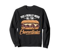 Cheesesteak Philly Vacay Food Need All Philly Cheesesteak Sweatshirt