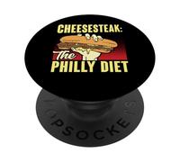 Cheesesteak The Philly Diet Funny Food PopSockets Adhesive PopGrip