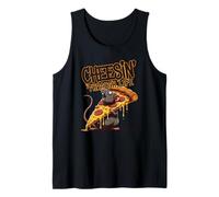 Cheesin Through Life Funny Rat Pizza Quote Tank Top