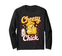 Cheesy Chick Dairy State Wisconsin Long Sleeve T-Shirt