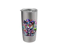 Cheesy Kitsch Aesthetic Tiger Lover Stuff Retro Tiger Stainless Steel Insulated Tumbler