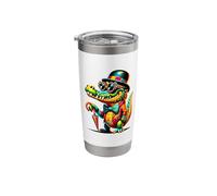 Cheesy Kitsch Alligator Lover Stuff Retro Crocodile Stainless Steel Insulated Tumbler