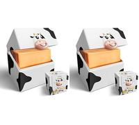 Cheesy Pod - Sliced Cheese Container for Fridge - Airtight, BPA-Free Plastic Storage for Deli Cheese Slices - Stackable, Dishwasher-Safe, and Odor-Free - Keeps Cheese Fresh Longer (Pack of 2)