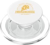 Cheesy Pun Design With Triple Funny Cheese Joke PopSockets PopGrip for MagSafe