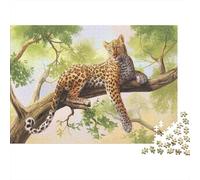 Cheetah 1000 Piece Jigsaw Puzzles for Adults Snow Leopard Jigsaws Challenging Game Family Challenging Educational Games Home Decoration for Home Decoration Gifts 1000pcs (75x50cm)