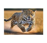 Cheetah 1000 Piece Wooden Jigsaw Puzzle- Brain Teaser Game for Adults & Children Educational Activities Jigsaws, Clear Print - Thick & Durable Puzzles Board （75×50cm）