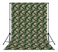 Cheetah And Leopards Palm Leaves Tropical Black, Photography Backdrop Photo Props 5x7FT Photo Background for Party Home Decoration