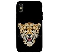 Cheetah Cat Leopard Wild Spirit Vintage Safari Portrait Case for iPhone X/XS