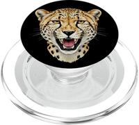Cheetah Cat Leopard Wild Spirit Vintage Safari Portrait PopSockets PopGrip for MagSafe