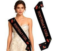 Cheetah Cherry Birthday Girl Sash for Leopard Cherry Birthday Girl Party Favor, Birthday Queen 21st, 30th, 40th, 50th Birthday Party, Bachelorette Party Favor Supplies