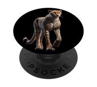 Cheetah Funny Big Cat I Love Cats Cute Cheetahs PopSockets Adhesive PopGrip